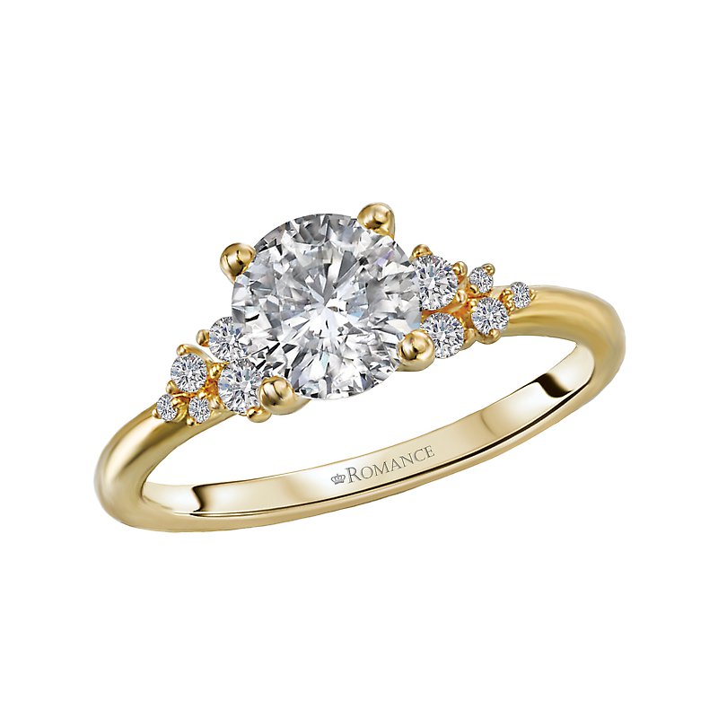 Romance *** Lab Grown Diamond *** Diamond Semi-Mount Engagement Ring