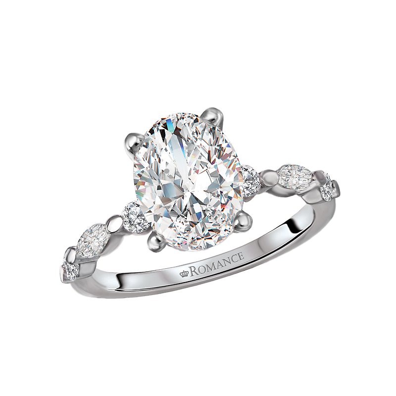 Romance Semi-Mount Diamond Engagement Ring