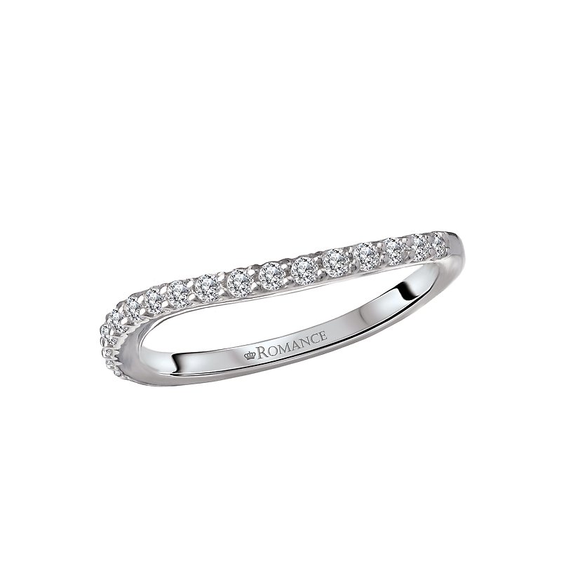 Romance Curved Diamond Wedding Band