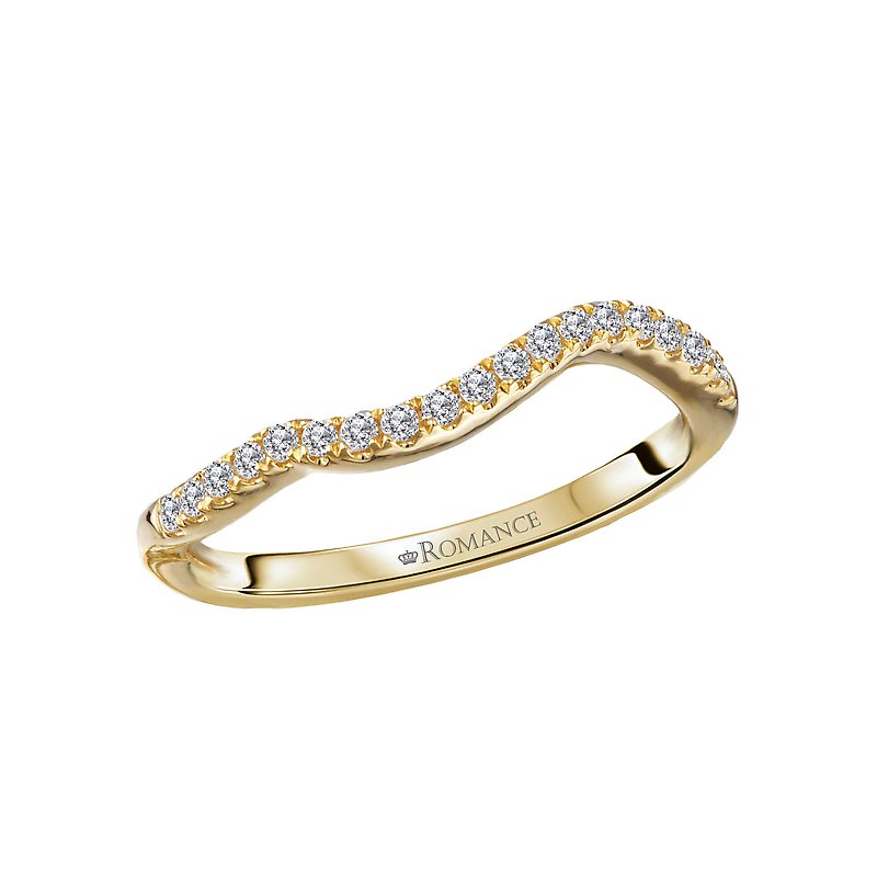 Romance Curved Diamond Wedding Band
