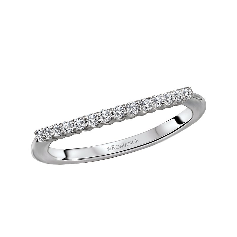 Romance Curved Diamond Wedding Band