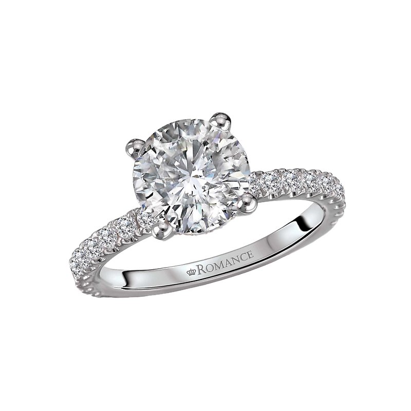 Romance Diamond Semi-Mount Engagement Ring