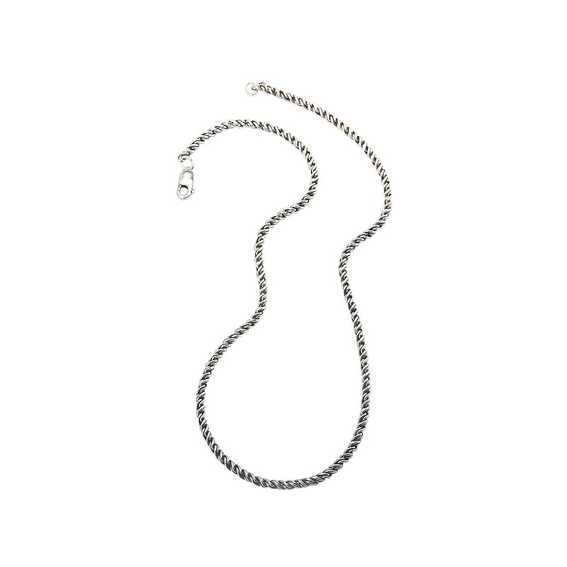 Eleganza Sterling Silver Twisted Rope Chain