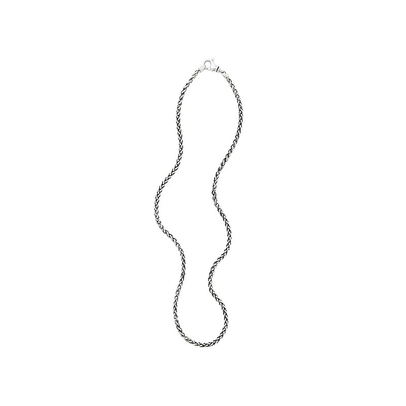 Eleganza Sterling Silver Wheat Chain