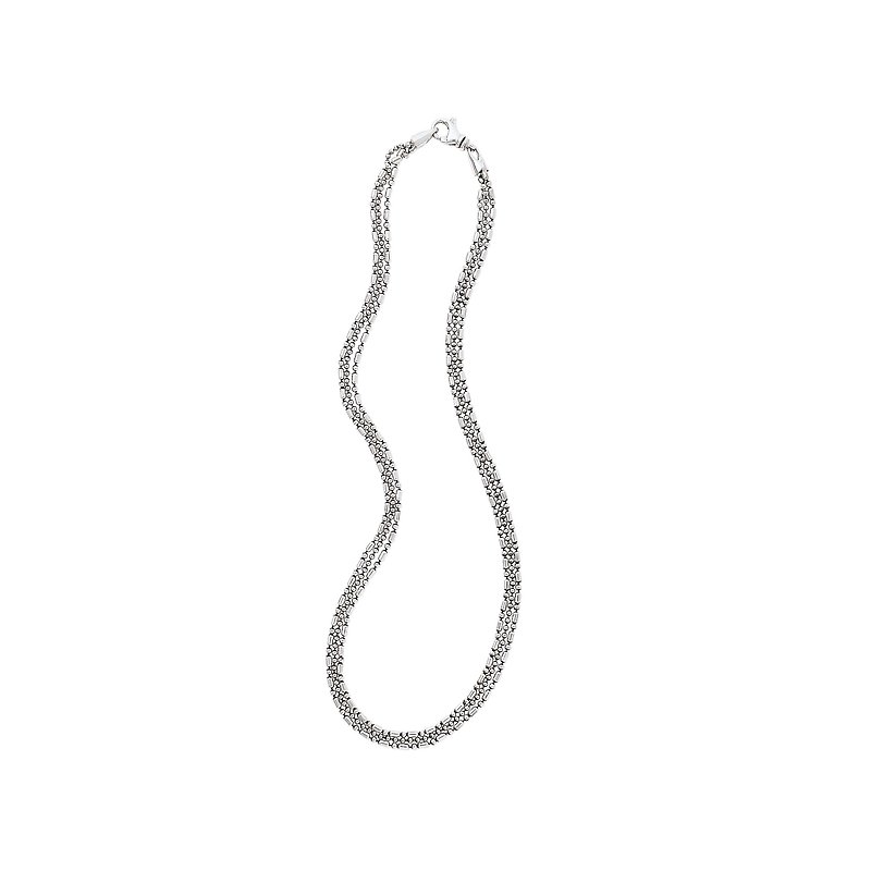 Eleganza Sterling Silver Triple Chain