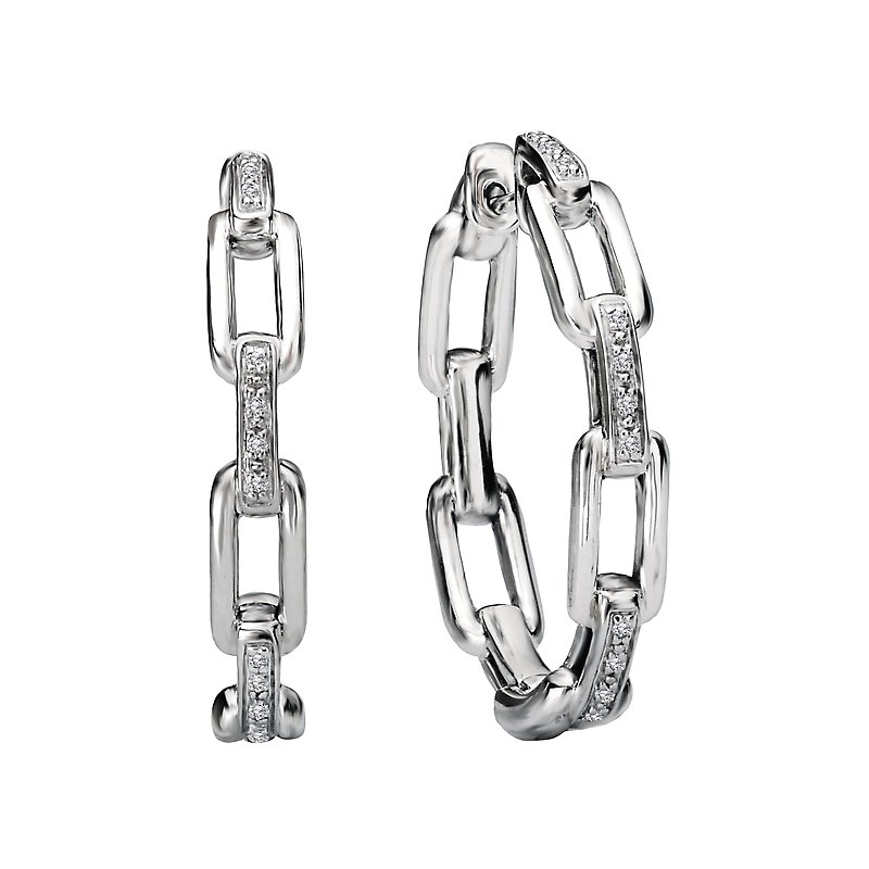 Eleganza Ladies Fashion Hoop Earrings