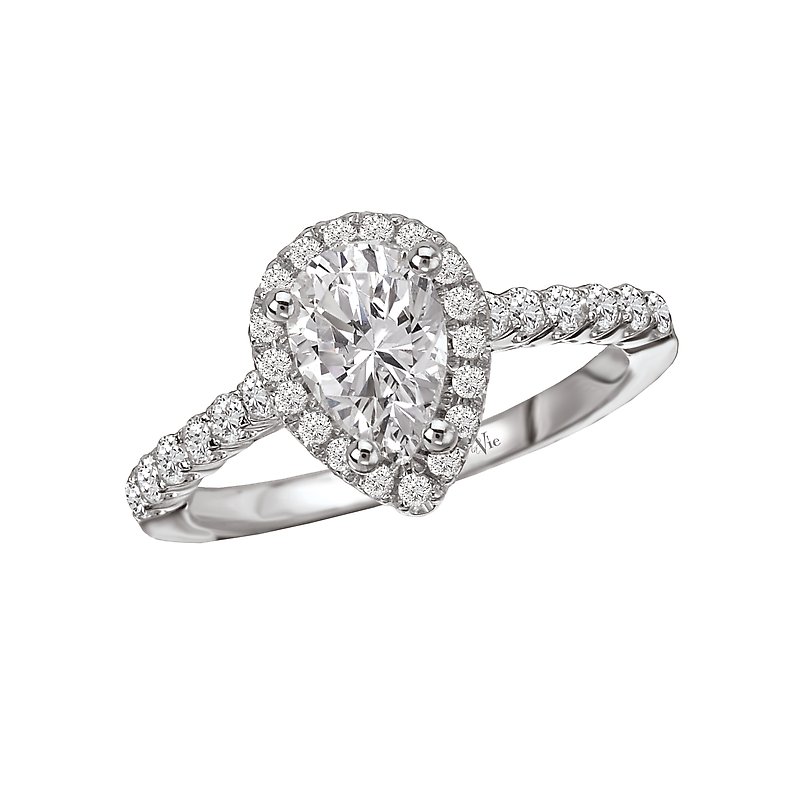 Lavie Halo Semi-Mount Diamond Ring