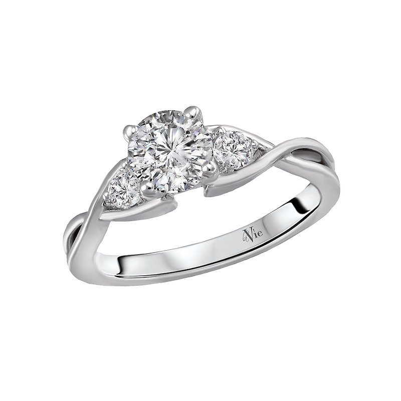 Lavie 3 Stone Semi-Mount Diamond Ring