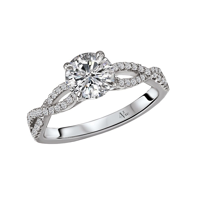 Lavie Braided Shank Semi-Mount Diamond Ring