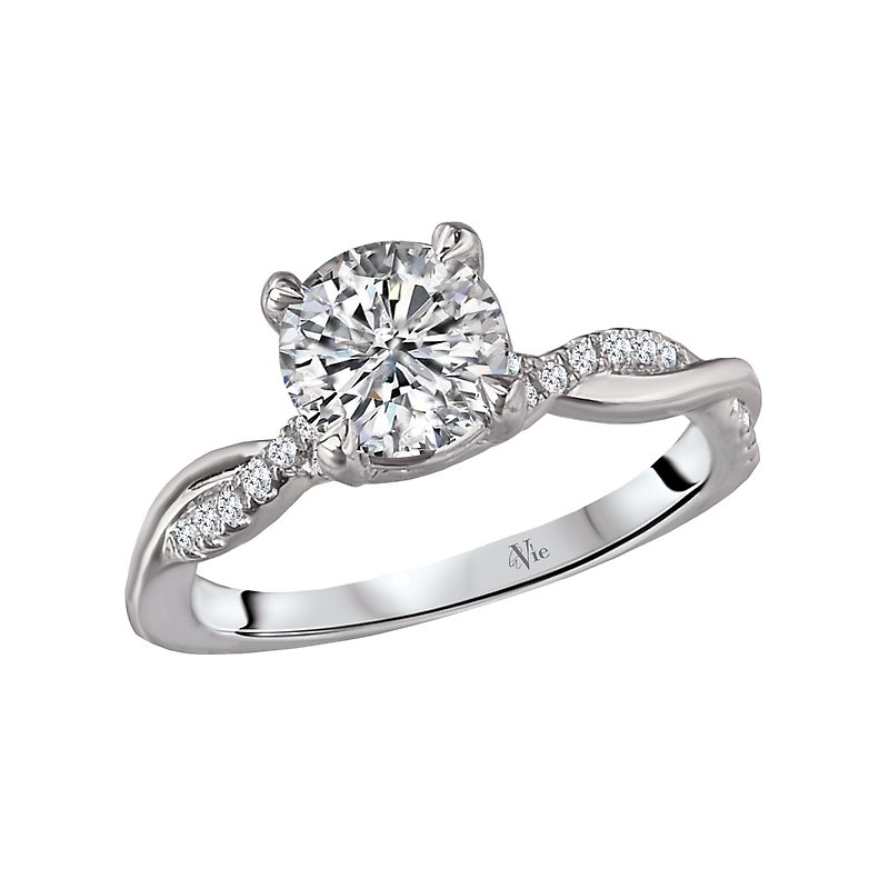 Lavie Peg Head Semi-Mount Diamond Ring