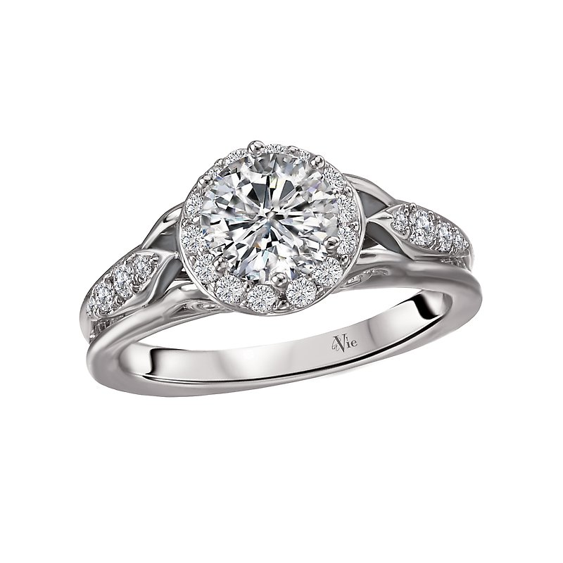 Lavie Halo Semi-Mount Diamond Ring