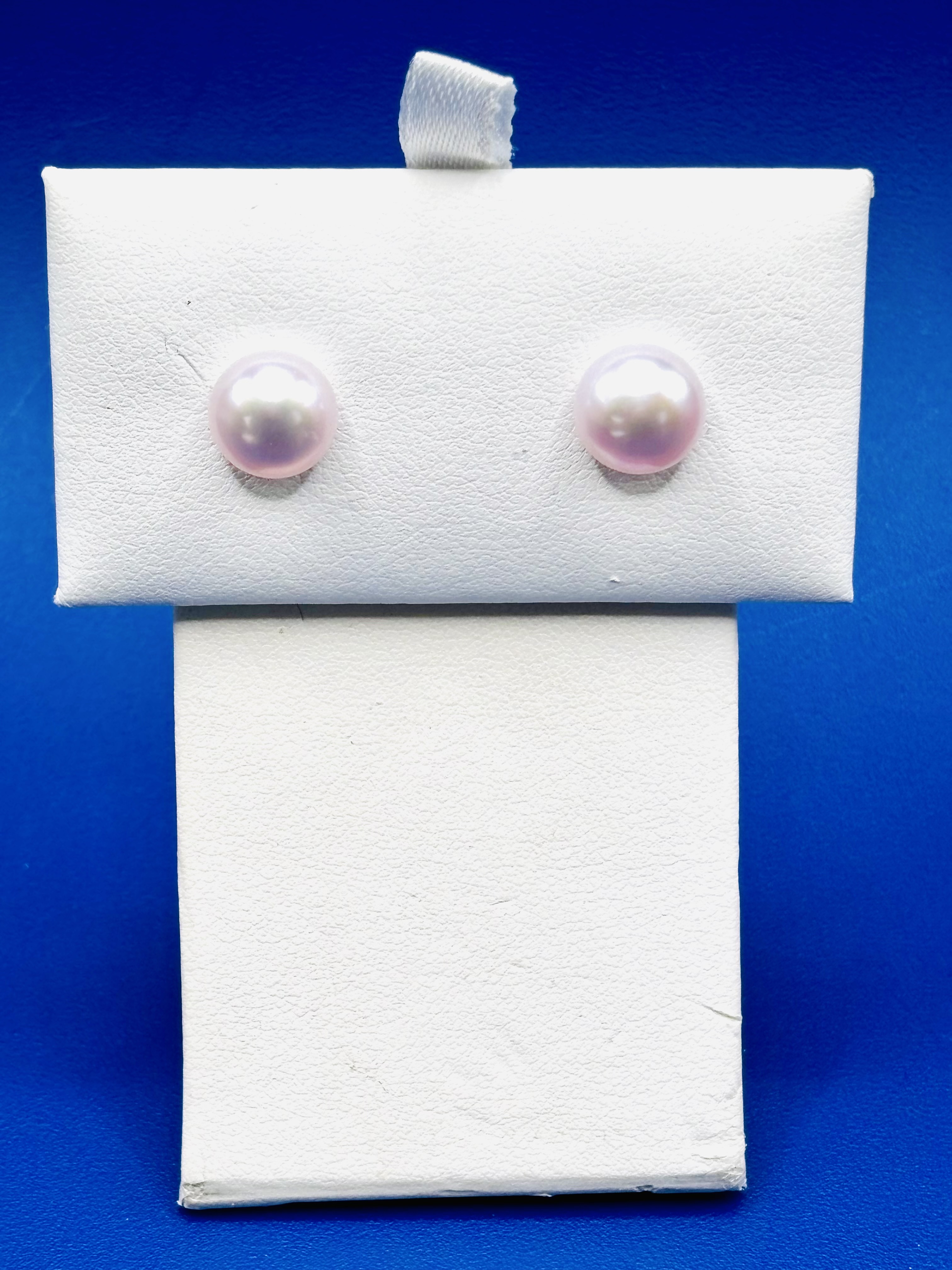 Button Pearl Earrings