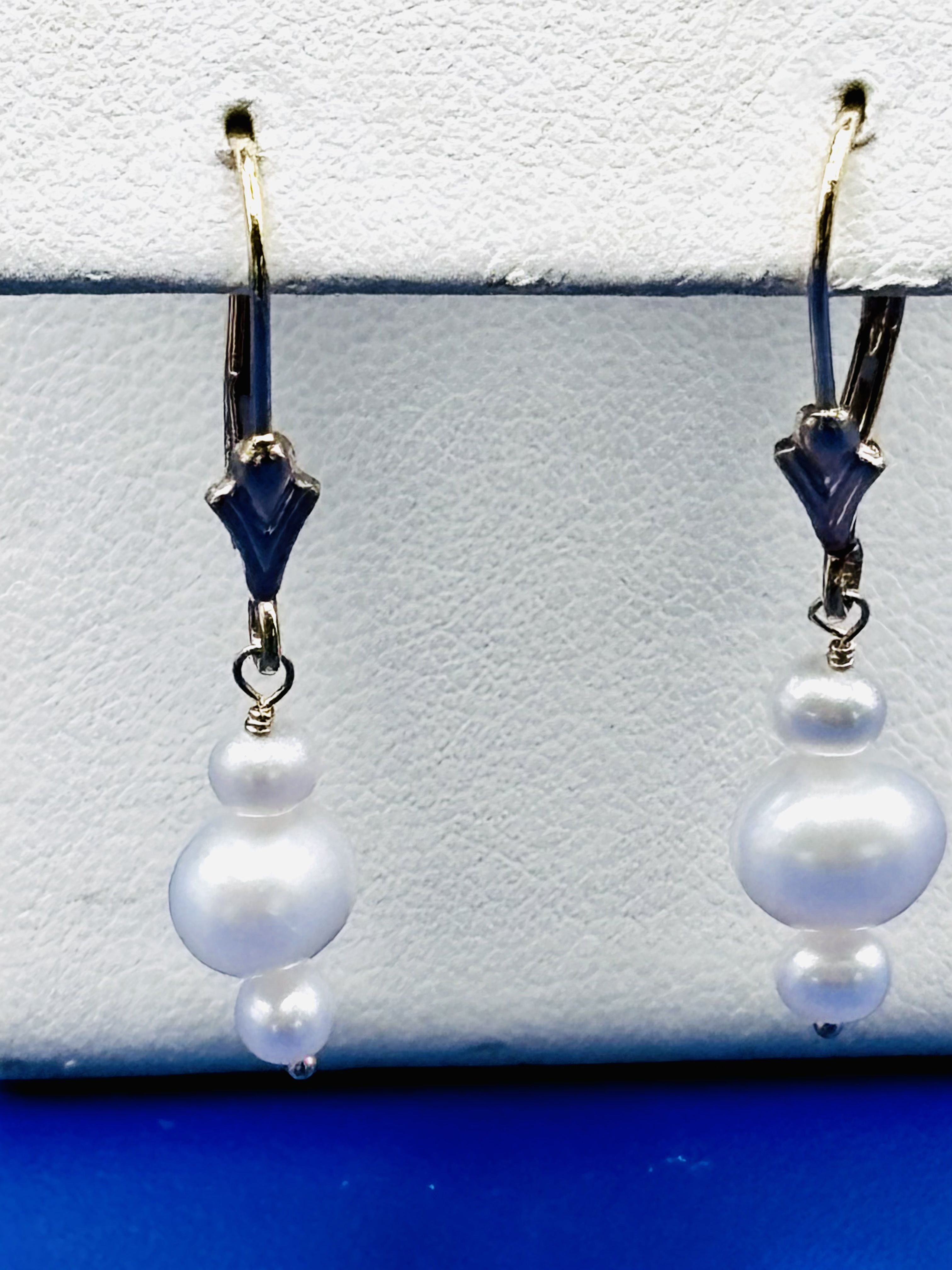 Leverback Pearl Dangles