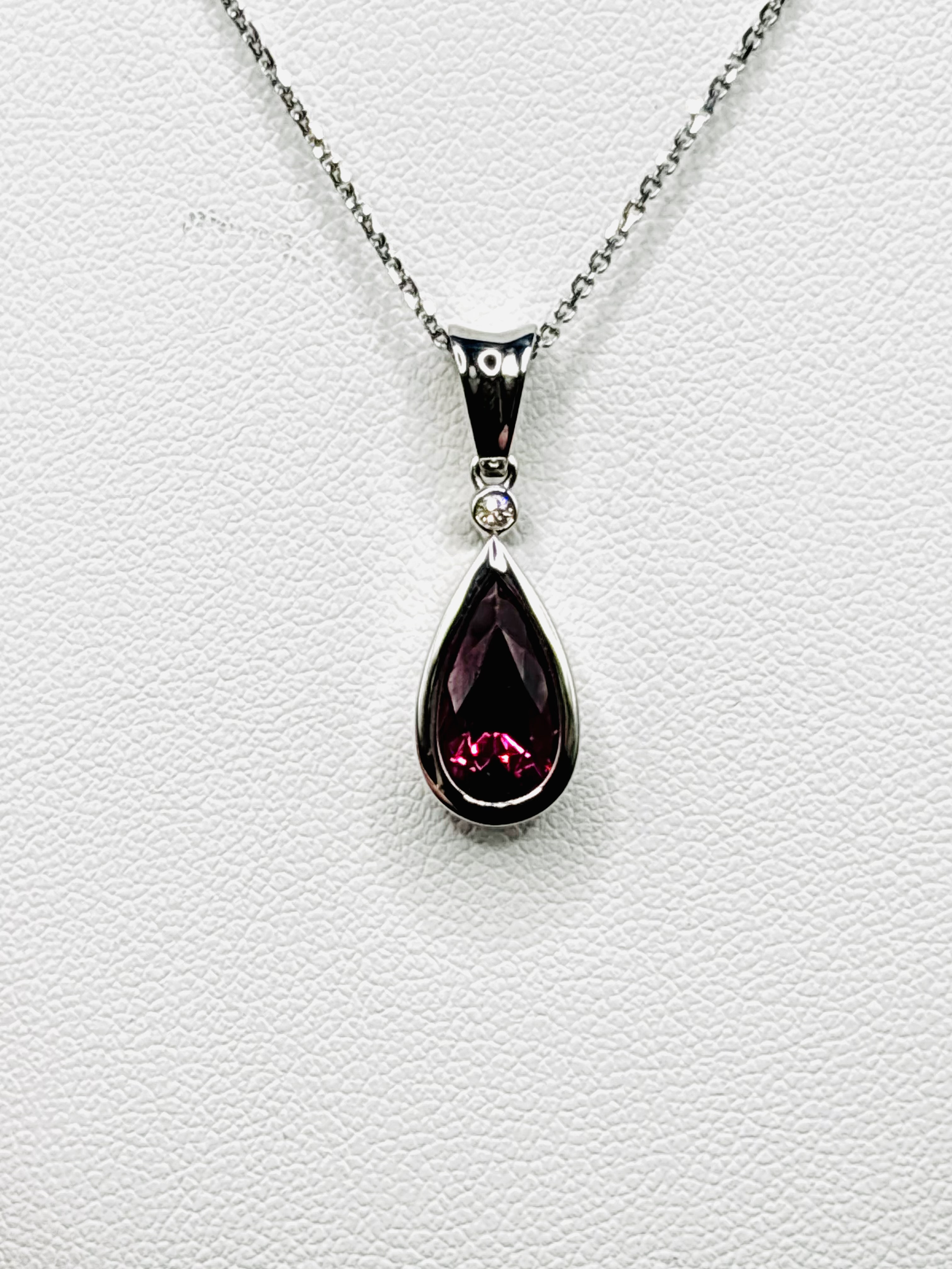 Pink Tourmaline Pendant