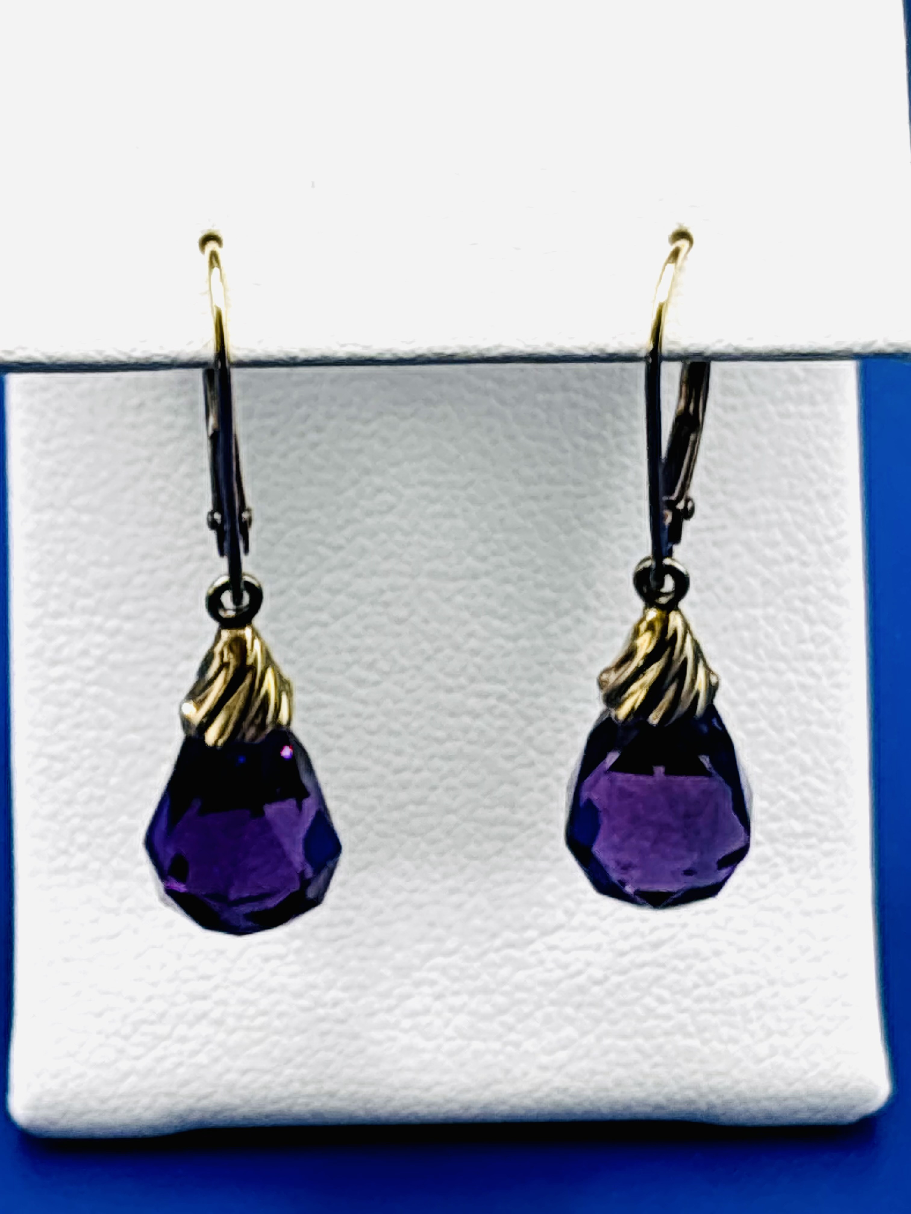 Amethyst Briolette Dangles