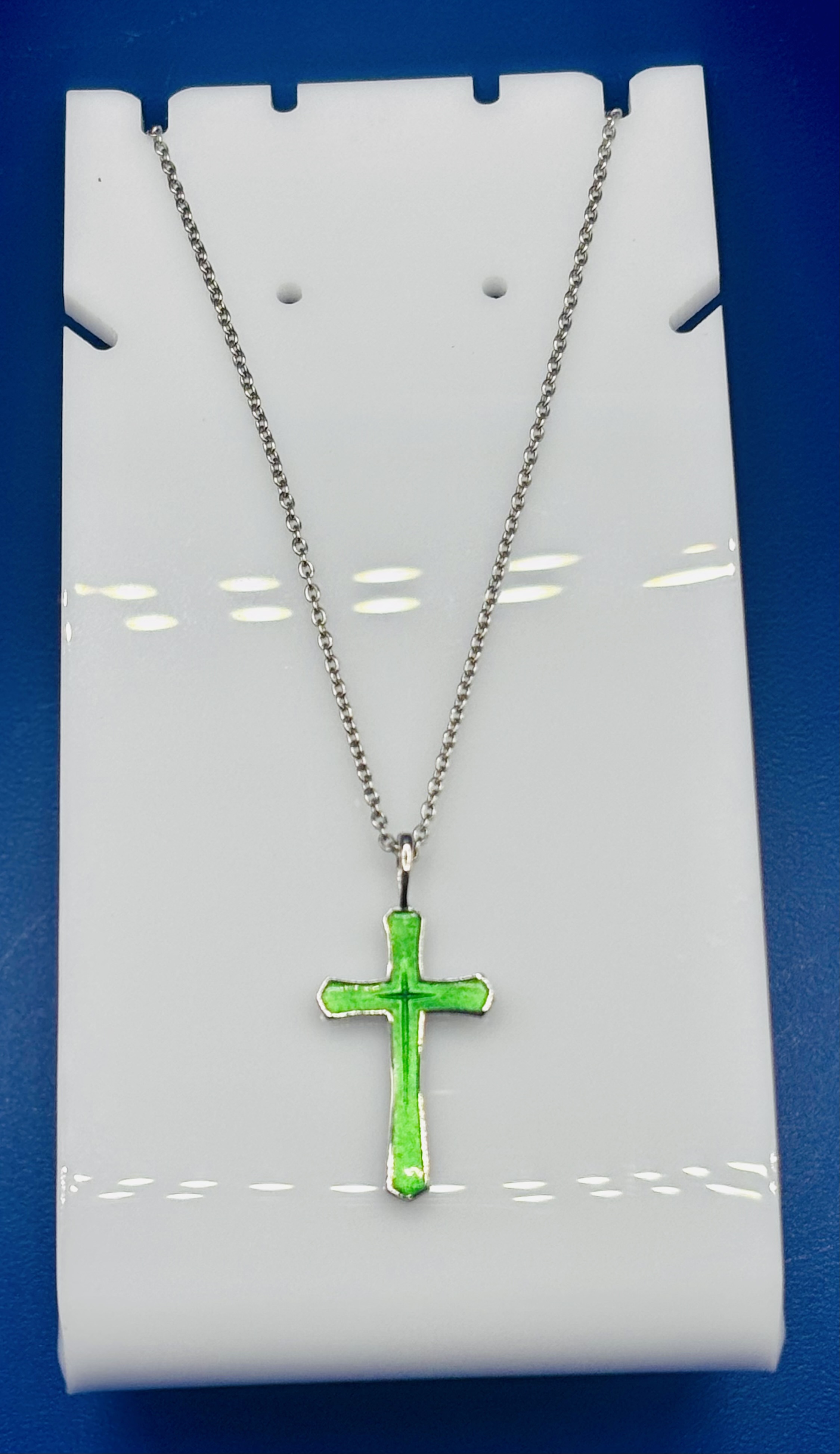 Enamel Cross Pendant