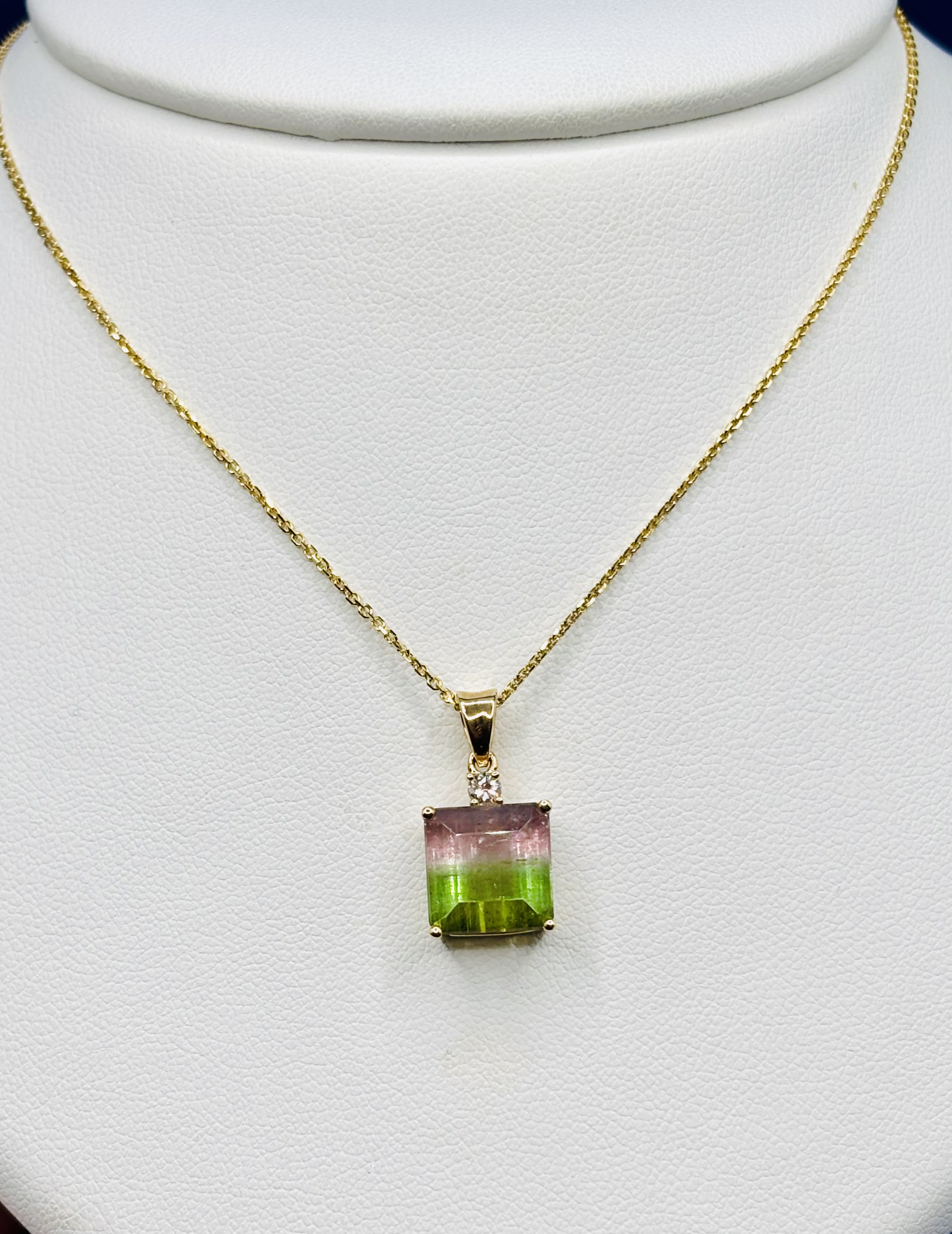 Watermelon Tourmaline Pendant
