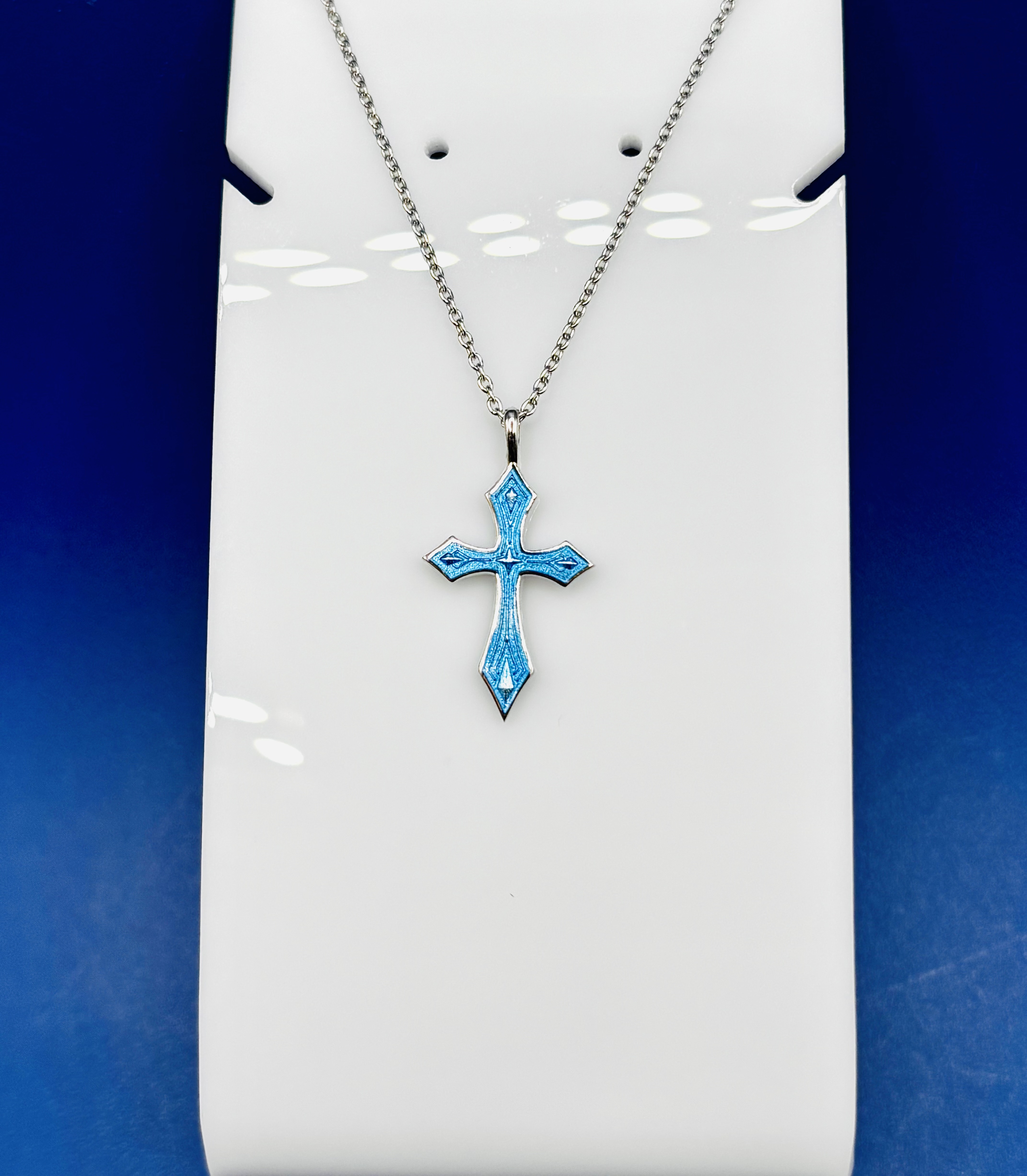 Enamel Blue Cross