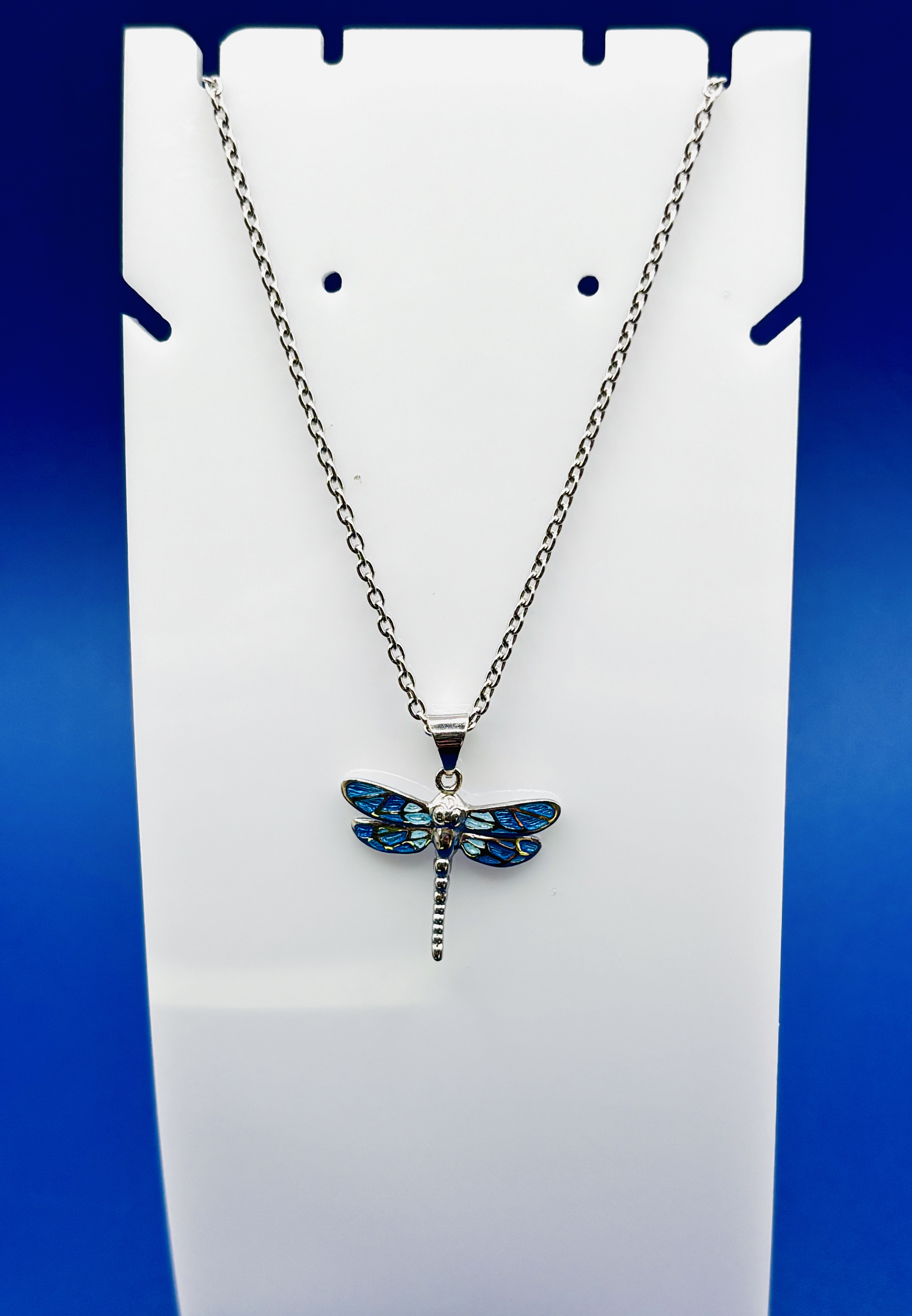 Dragonfly Enameled Pendant