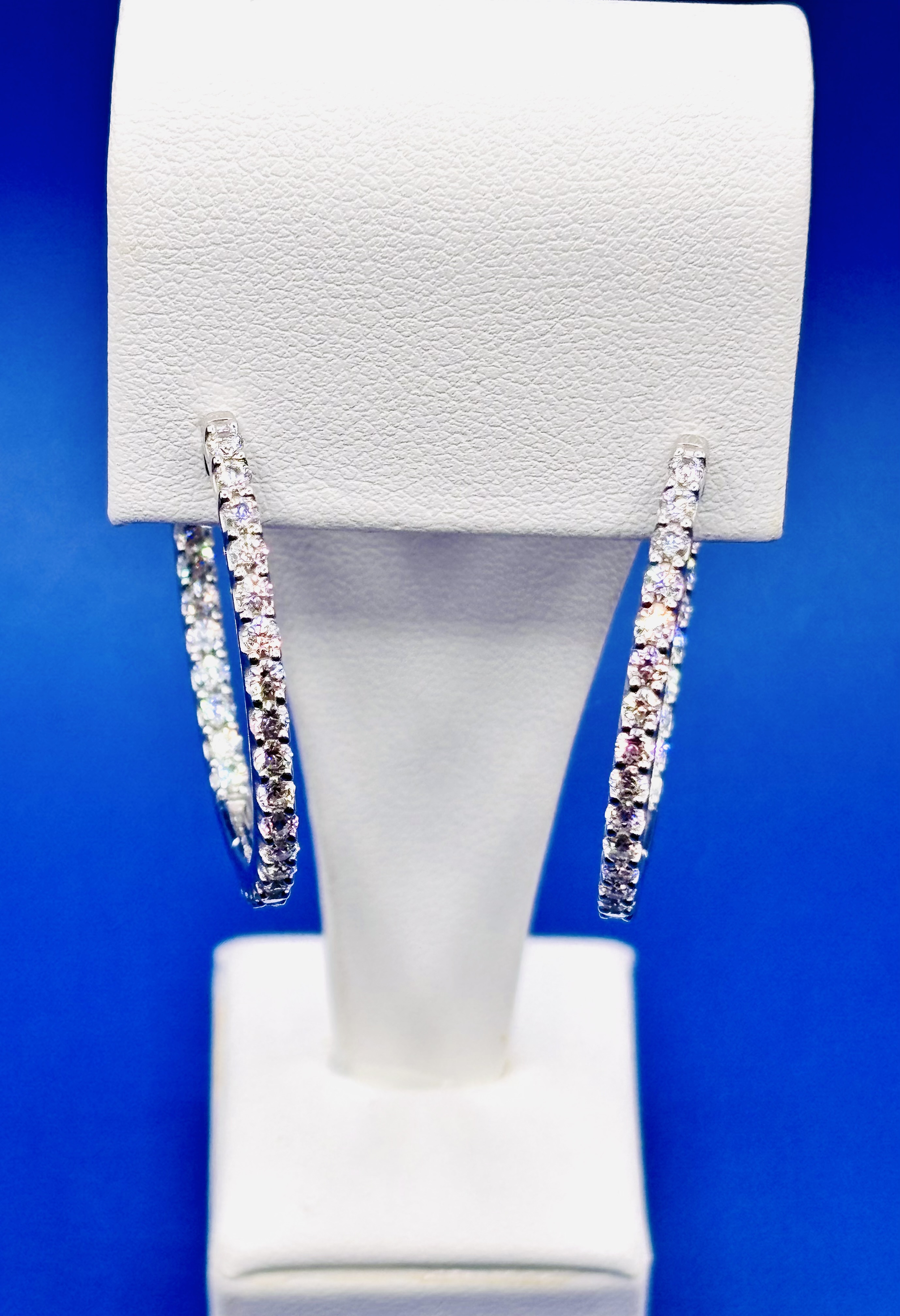 3cttw Diamond Inside Out Hoops