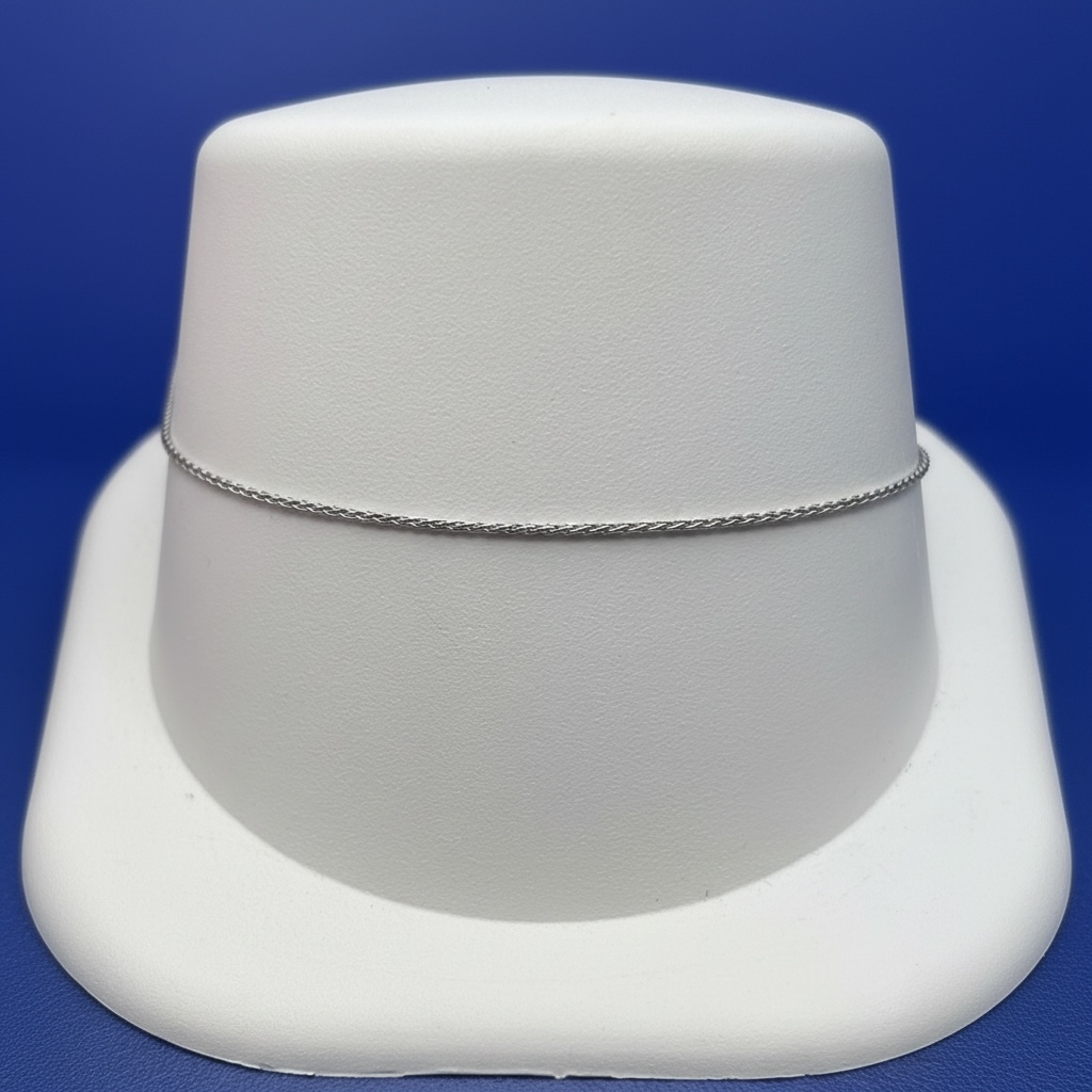 14kt White Gold 10inch Anklet