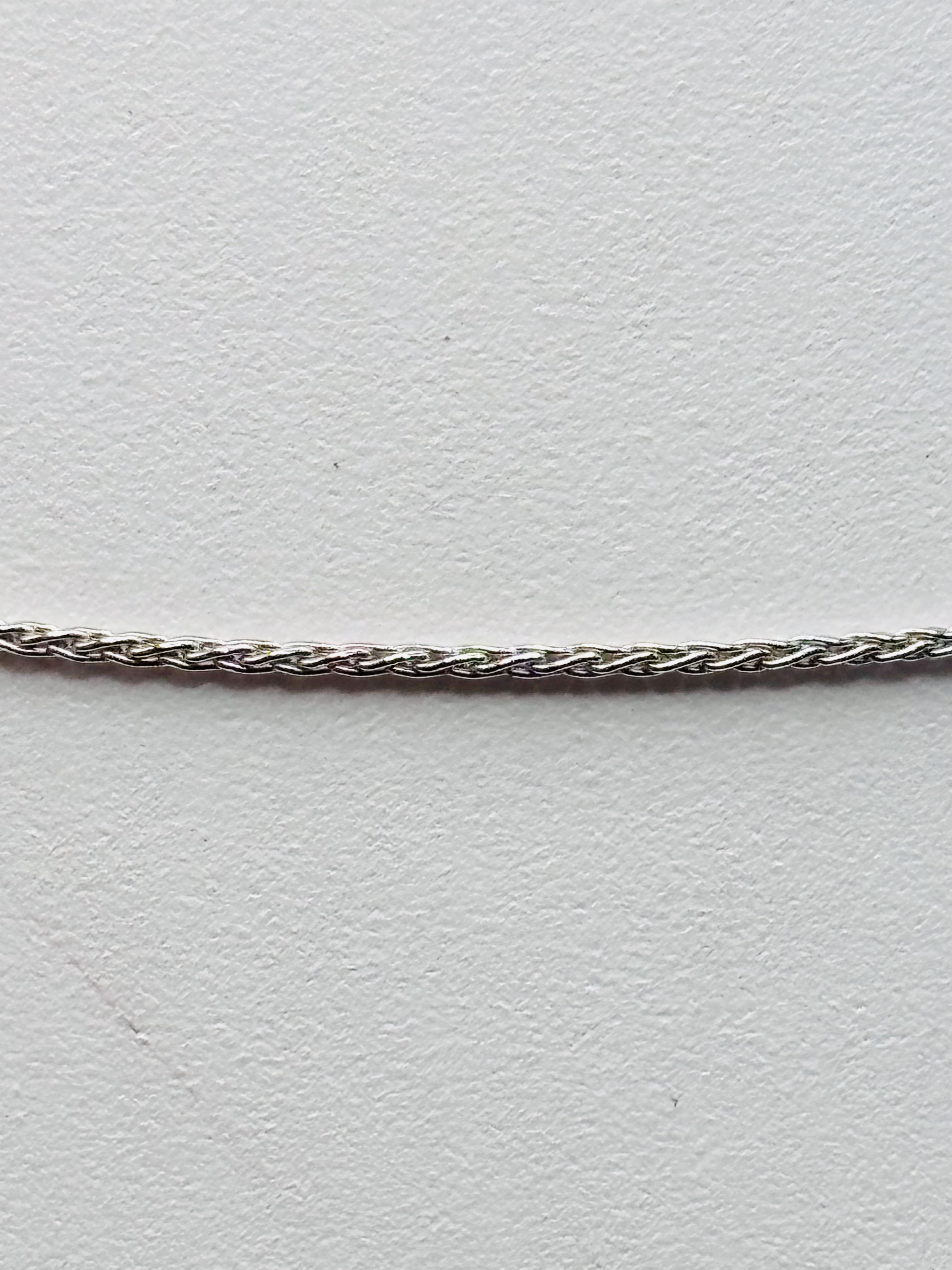 14kt White Gold 10inch Anklet alternate view