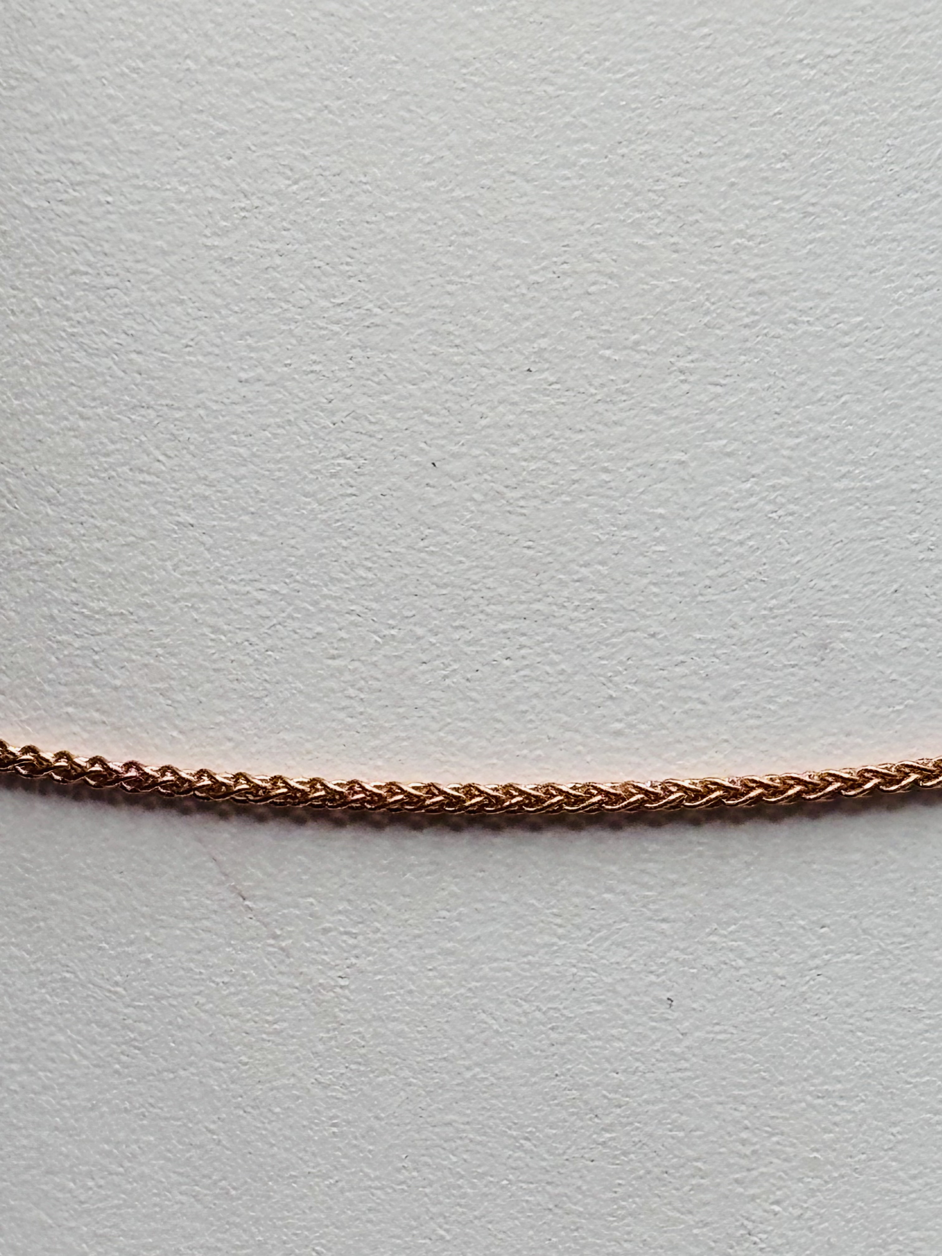 14kt Rose Gold 10inch Anklet alternate view